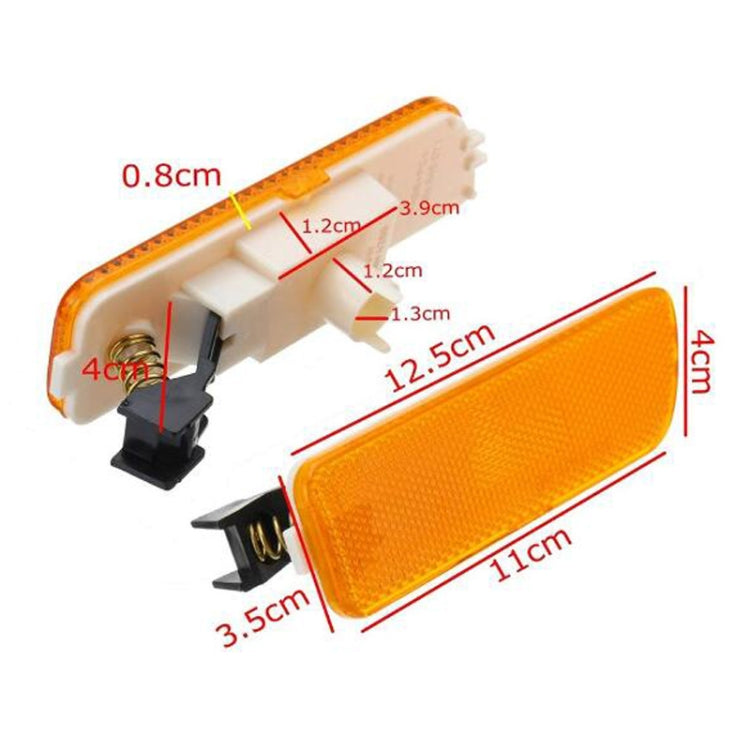 2 PCS Front Bumper Clearance Lights Housing without Bulb Replacement 1JM945071 / 1JM945072 for VW Golf / Jetta 1999-2005