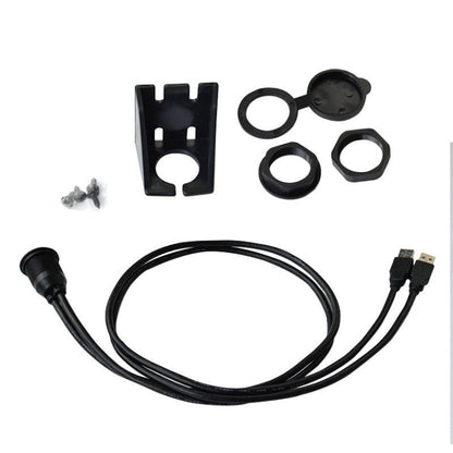 1m Flush Mount USB 3.0 Dock Car Ship Motorcycle Dashboard Panel Male to Female Data Waterproof Extension Cord, For Cable Length: 1m