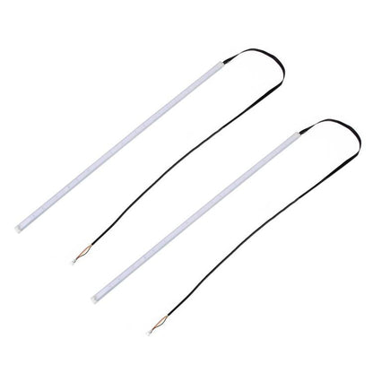 2 PCS 30cm DC12V 4.2W Ultra-thin Car Auto Double Colors Turn Lights / Running Lights, with LED SMD-2835 Lamp Beads (Turn Lights: Yellow Light; Running Lights: White Light), Turn Lights: Yellow Light; Running Lights: White Light