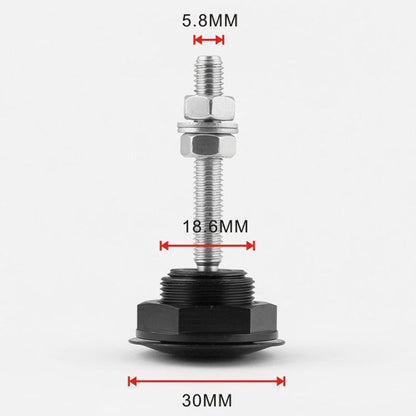 Car Mini Stainless Steel Quick-pins Push Button Billet Hood Pins Lock Clip Kit, Mini Stainless Steel (Black), Mini Stainless Steel (Silver)