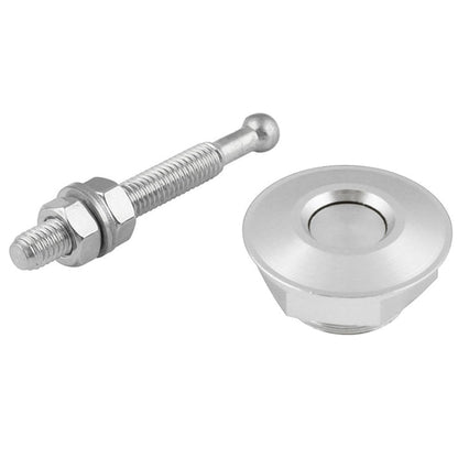 Car Mini Stainless Steel Quick-pins Push Button Billet Hood Pins Lock Clip Kit, Mini Stainless Steel (Silver), Mini Stainless Steel (Black)