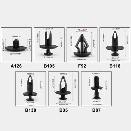 415 PCS Car Retainer Clips Assortment Car Panel Trim Plastic Fasteners Rivet Clips Set, 415 PCS