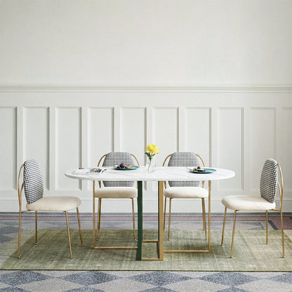 COSCO Modern Folding Dining Table, Green & Grey