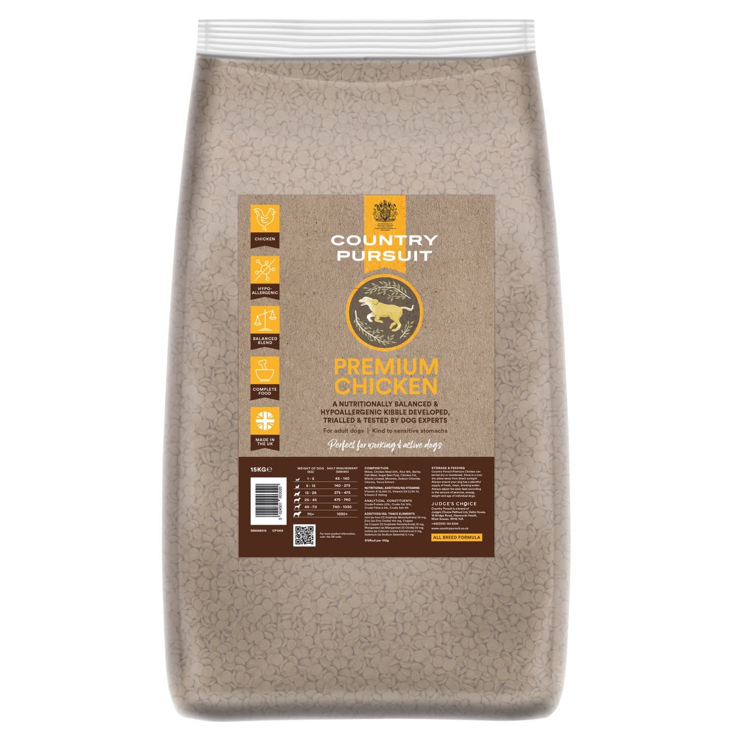 Country Pursuit Chicken & Rice Adult Dry Dog Food 15kg - Premium Range