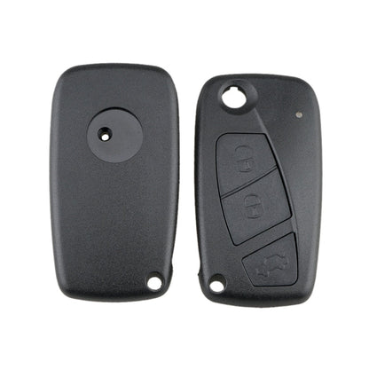For FIAT Car Keys Replacement 3 Buttons Car Key Case with Side Battery Holder, Black, Blue