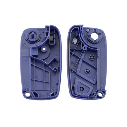 For FIAT Car Keys Replacement 3 Buttons Car Key Case with Side Battery Holder, Blue, Black