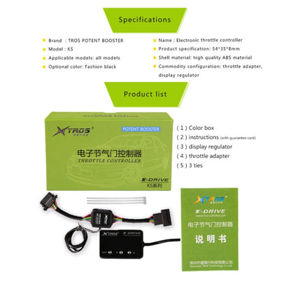 TROS KS-5Drive Potent Booster for Nissan Navara D40 Electronic Throttle Controller, For Nissan Navara D40