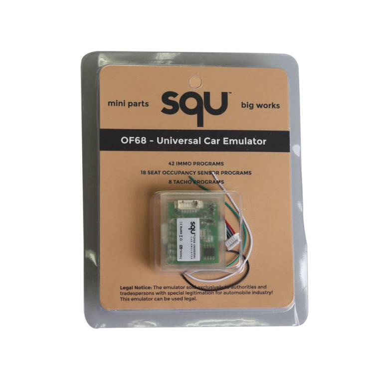 SQU OF68 Universal Car Emulator Signal Reset Immo / Tacho Programs Place ESL Diagnostic Seat Occupancy Sensor Tool, OF68