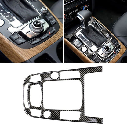 Car Carbon Fiber Gear Position Panel Decorative Sticker for Audi 2010-2018 Q5 / 2009-2016 A4L / 2009-2016 A5, Left Drive, Gear Position (C)