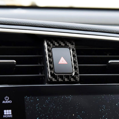 Car Carbon Fiber Double Flash Frame Decorative Sticker for Honda Tenth Generation Civic 2016-2019, Double Flash Frame