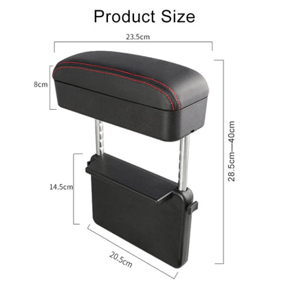 2 PCS Universal Car Wireless Qi Standard Charger PU Leather Wrapped Armrest Box Cushion Car Armrest Box Mat with Storage Box, 2pcs(Black White), 2pcs(Grey), 2pcs(Beige), 2pcs(Brown), 2pcs(Black Red)