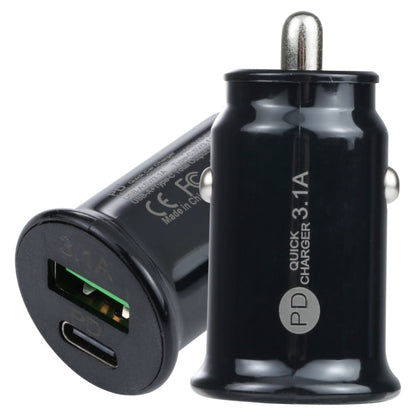 TE-339PD 3.1A PD USB-C / Type-C + USB Interface Mini Fast Charging Car Charger