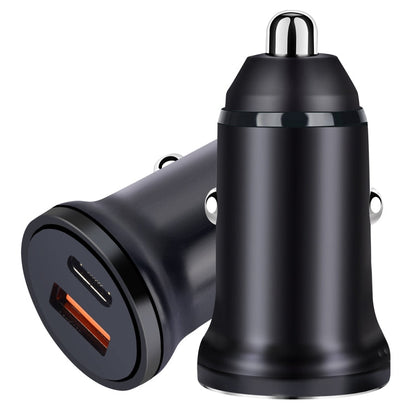 PD 20W USB-C / Type-C + QC 3.0 USB Interface Fast Charging Car Charger