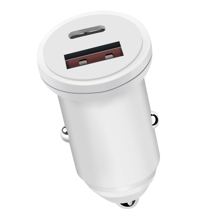 PD 20W USB-C / Type-C + QC 3.0 USB Interface Fast Charging Car Charger