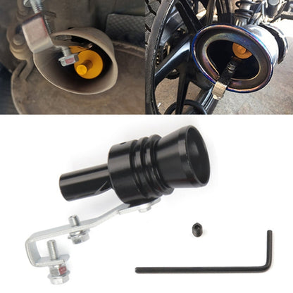 Universal Aluminum Turbo Sound Exhaust Muffler Pipe Whistle Car / Motorcycle Simulator Whistler, Size: XL, Outside Diameter: 35mm, Size: XL (Black), Size: XL (Gold), Size: XL (Blue), Size: XL (Red), Size: XL (Silver)