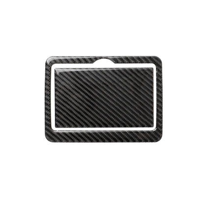 2 PCS Car Carbon Fiber Rear Water Cup Holder Panel Decorative Sticker for Infiniti Q50 / Q60 2014-2020, Rear Water Cup Holder Panel