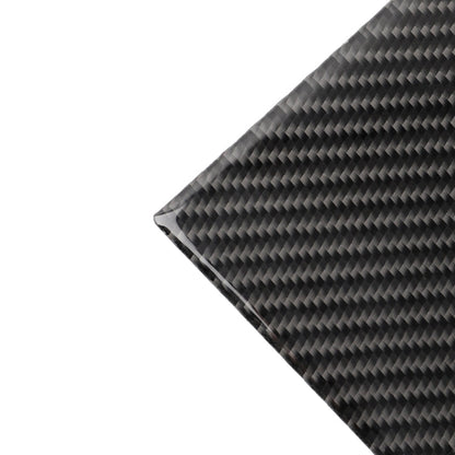 2 PCS Car Carbon Fiber Rear Water Cup Holder Panel Decorative Sticker for Infiniti Q50 / Q60 2014-2020, Rear Water Cup Holder Panel