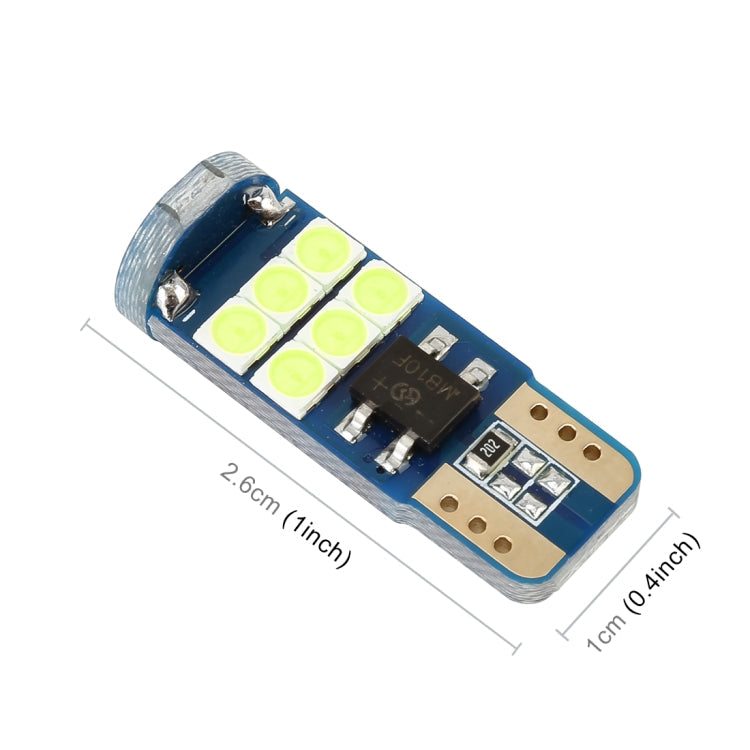 2 PCS T10 DC12 / 1W 9LEDs SMD-3030 Car Clearance Light, 9LEDs (White Light), 9LEDs (Yellow Light), 9LEDs (Ice Blue Light), 9LEDs (Blue Light), 9LEDs (Pink Light)
