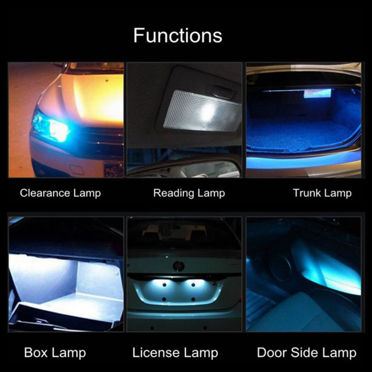 2 PCS T10 DC12 / 1W 9LEDs SMD-3030 Car Clearance Light, 9LEDs (White Light), 9LEDs (Yellow Light), 9LEDs (Ice Blue Light), 9LEDs (Blue Light), 9LEDs (Pink Light)
