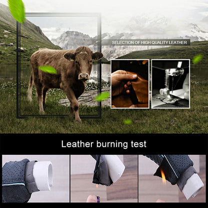 Universal Car Genuine Leather Pinhole Steering Wheel Cover, Diameter: 38cm