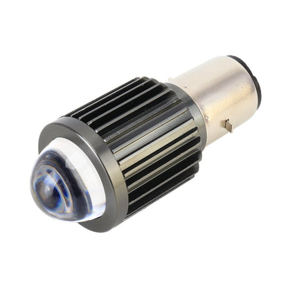 BA20D DC12-80V / 10W / 6000K / 3000K / 800LM Bicolor Motorcycle Headlights with Projector Lens, BA20D
