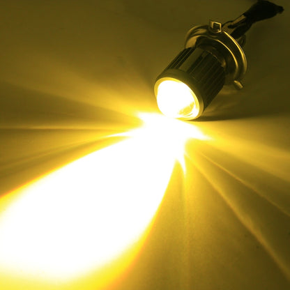 H4 DC12-80V / 10W / 6000K / 3000K / 800LM Bicolor Motorcycle Headlights with Projector Lens, H4