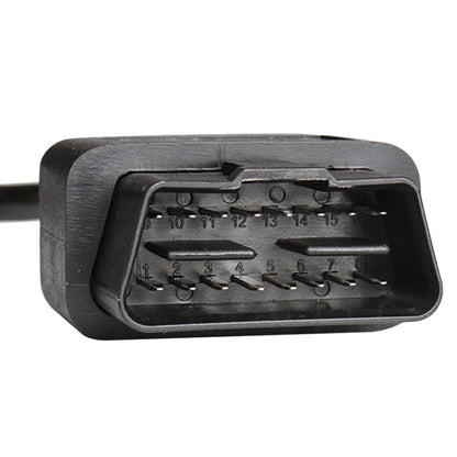 16PIN Male OBD Cable Opening Line OBD 2 Extension Cable for Car Diagnostic Scanner, Cable Length: 100cm, 100cm