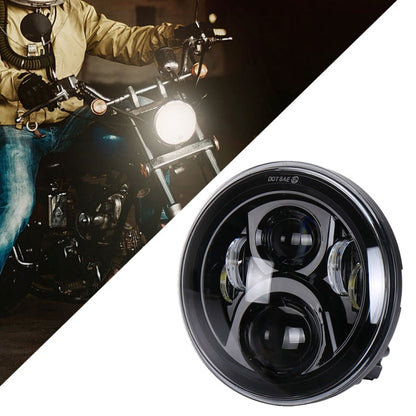 7 inch Round LED Motorcycle Headlight Modified Spotlight for Honda, For Honda, For Honda Silver