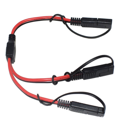 SAE One to Two Connection Extension Cable Car Power Cord, SAE One to Two