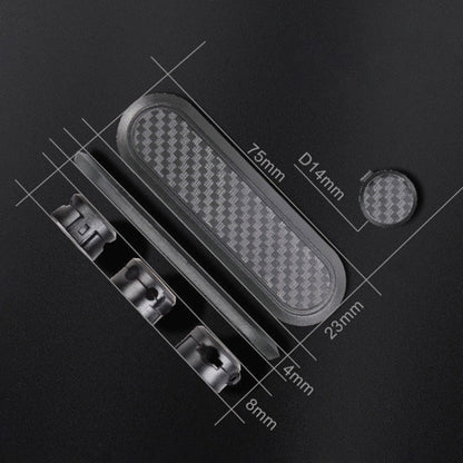 Car Carbon Fiber Magnetic Clamp Cable Storage Box Creative Desktop Hub Organizer, Desktop Hub Organizer
