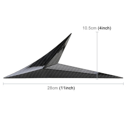 Modified Fender Side Wing Sticker Blade Side Shark Gill Car Body Decorative Sticker for Honda 10th Generation Civic, Carbon Fiber, Carbon Fiber