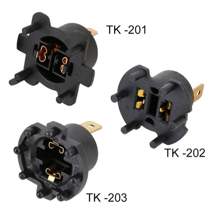 TK-203 1 Pair H7 Halogen Headlight Holder for Mazda 3 5 323 / Kawasaki ER6-F 2002-2005, For Mazda 3 5 323