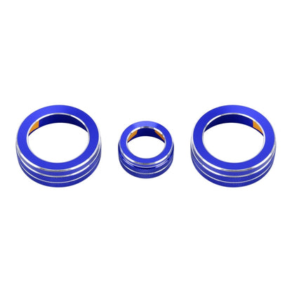 3 PCS Car Metal Air Conditioner Knob Case for Honda CR-V 2017, For Honda CR-V 2017 (Blue), For Honda CR-V 2017 (Red)