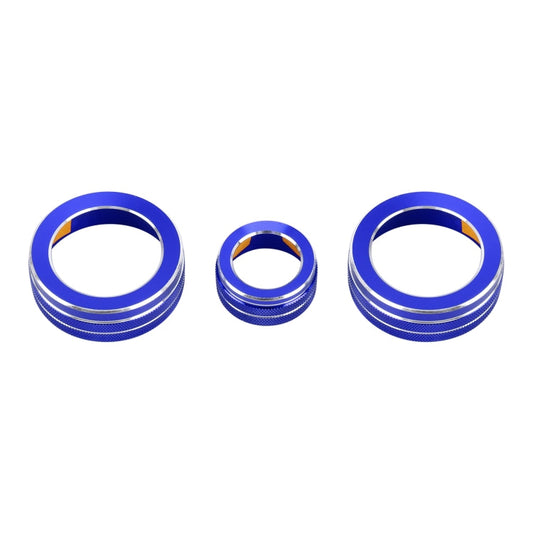 3 PCS Car Metal Air Conditioner Knob Case for Honda CR-V 2017, For Honda CR-V 2017 (Blue), For Honda CR-V 2017 (Red)