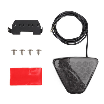 DC12V 1W Car Triangle Highlight Brake Lights Reversing Light with 20LEDs SMD-3528, Triangle (Black), Triangle (Red), Triangle (Transparent)