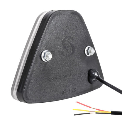 DC12V 1W Car Triangle Highlight Brake Lights Reversing Light with 20LEDs SMD-3528, Triangle (Transparent), Triangle (Black), Triangle (Red)