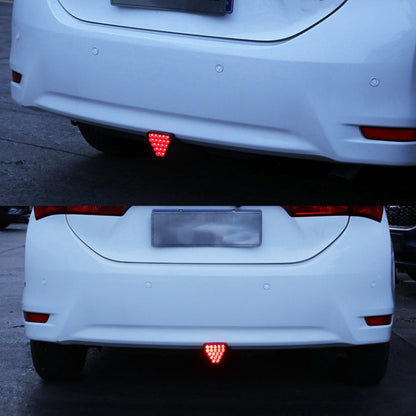 DC12V 1W Car Triangle Highlight Brake Lights Reversing Light with 20LEDs SMD-3528, Triangle (Transparent), Triangle (Black), Triangle (Red)