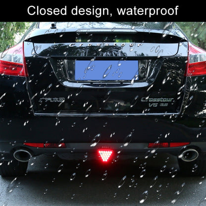 DC12V 1W Car Triangle Highlight Brake Lights Reversing Light with 20LEDs SMD-3528, Triangle (Transparent), Triangle (Black), Triangle (Red)