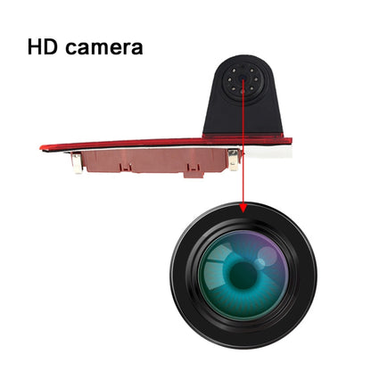 PZ477 Car Waterproof 170 Degree Brake Light View Camera + 7 inch Rearview Monitor for Ford Transit Custom, PZ477 + 7 inch Rearview Monitor