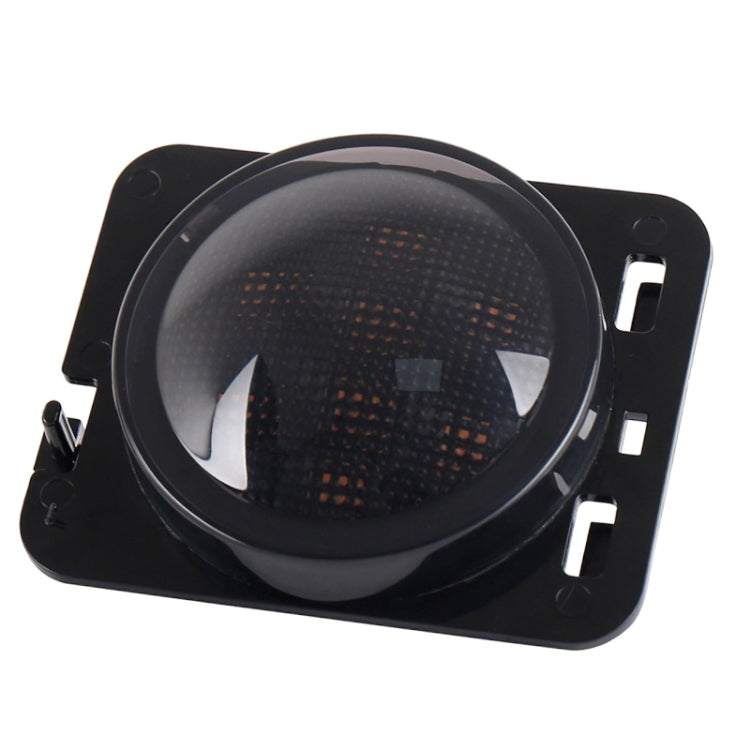 2 PCS 8W DC 12V Car SUV Refit LED Wheel Eyebrow Turn Signal for Jeep Wrangler JK 07-17, Specification: Butt Assembly with Aperture, Specification: Butt Assembly with Aperture