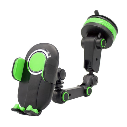 ZP-X0466 Car 360 Degree Rotating Telescopic Folding Round Suction Cup Mobile Phone Holder, ZP-X0466 (Green)