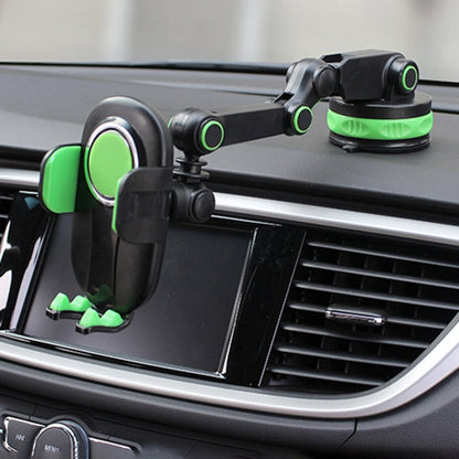 ZP-X0466 Car 360 Degree Rotating Telescopic Folding Round Suction Cup Mobile Phone Holder, ZP-X0466 (Green)