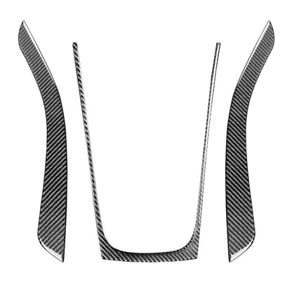 3 in 1 Car Carbon Fiber Gears Panel Decorative Sticker for Audi A5 Hard Top 2008-, Left and Right Drive Universal, Gears Panel