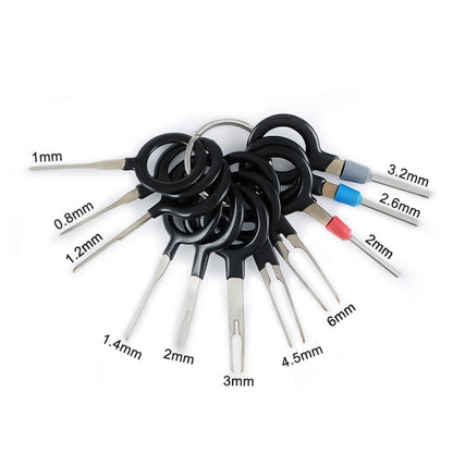 29 in 1 Car Plug Circuit Board Wire Harness Terminal Extraction Pick Connector Crimp Pin Back Needle Remove Tool, 29 in 1