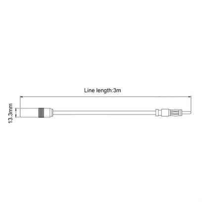 Car Electronic Stereo FM Radio Amplifier Antenna Aerial Extended Cable, Length: 3m, Length: 3m