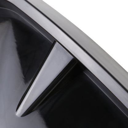 2 PCS Car Soft Silicone Decorative Sticker Outside Sticker, Bright Black, Bright Black