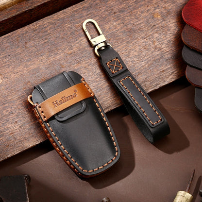 Hallmo Car Cowhide Leather Key Protective Cover Key Case for Haval H6, For Haval H6
