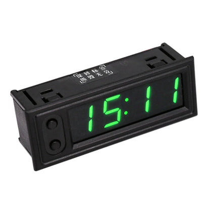 3 in 1 Car High-precision Electronic LED Luminous Clock + Thermometer + Voltmeter, 3 in 1 Green, 3 in 1 Blue, 3 in 1 Red