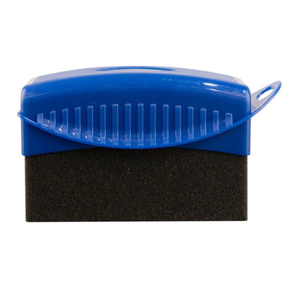 FJYS-01 Car Tires Polishing Waxing Oiling Sponge Brush with Cover, Size: 12x5.5x7cm, Random Color Delivery, with Cover