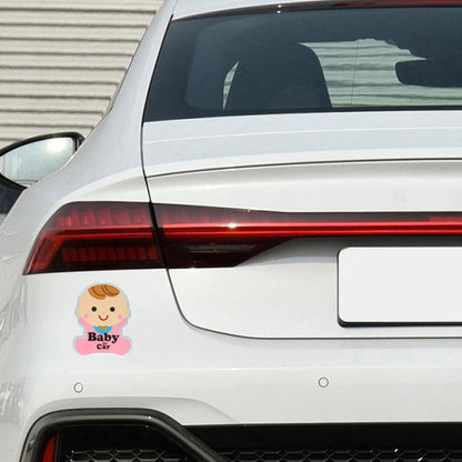 Baby in Car Free Sticker Warning Sticker, Baby in Car Warning Sticker